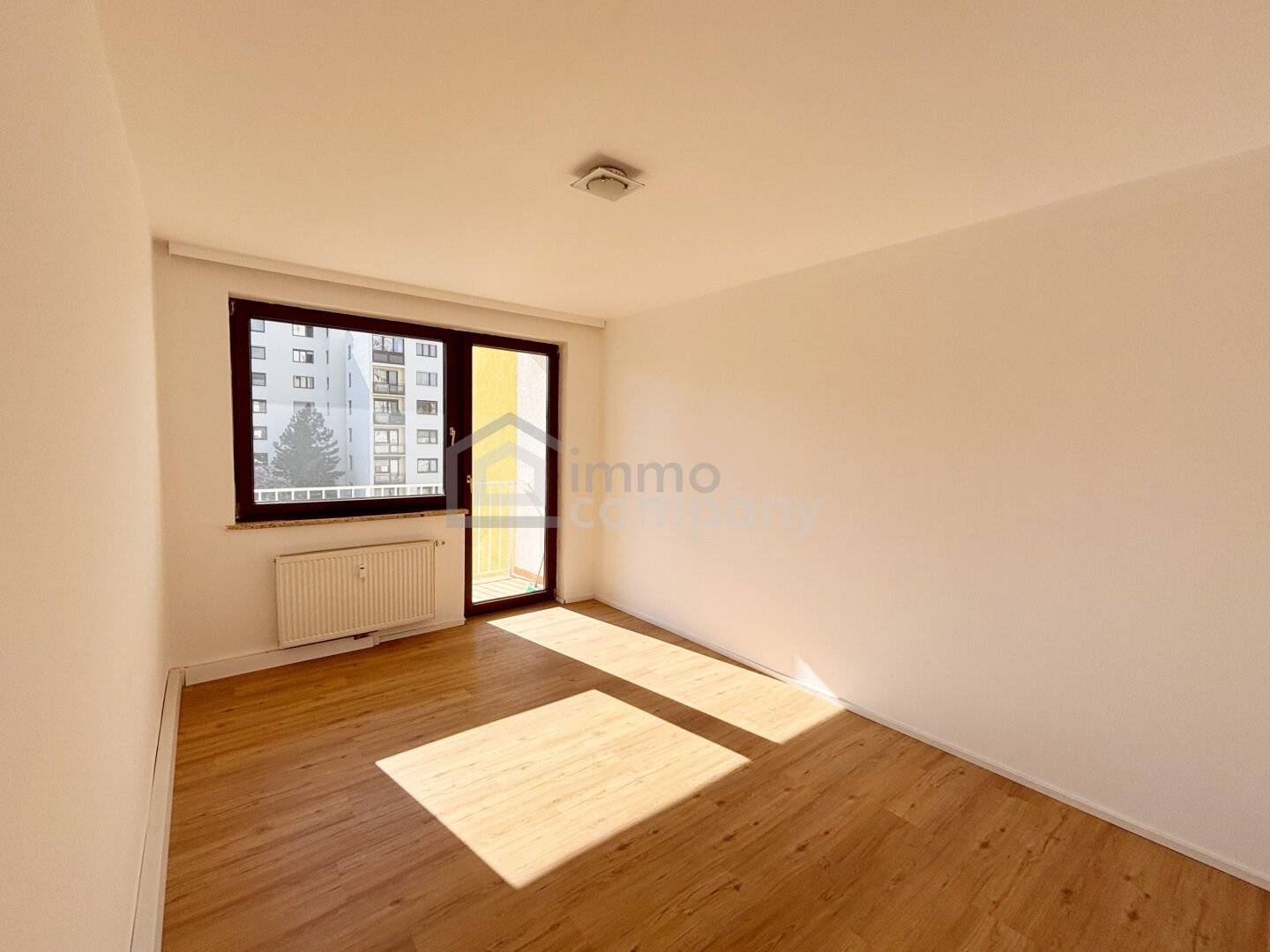 Apartment with bright living kitchen and balcony