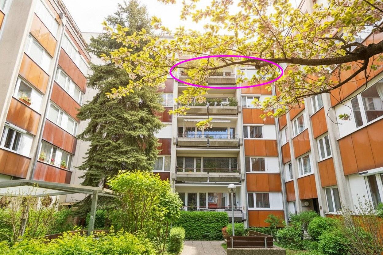 Wohnung Loggia und unverbaubarer Blick