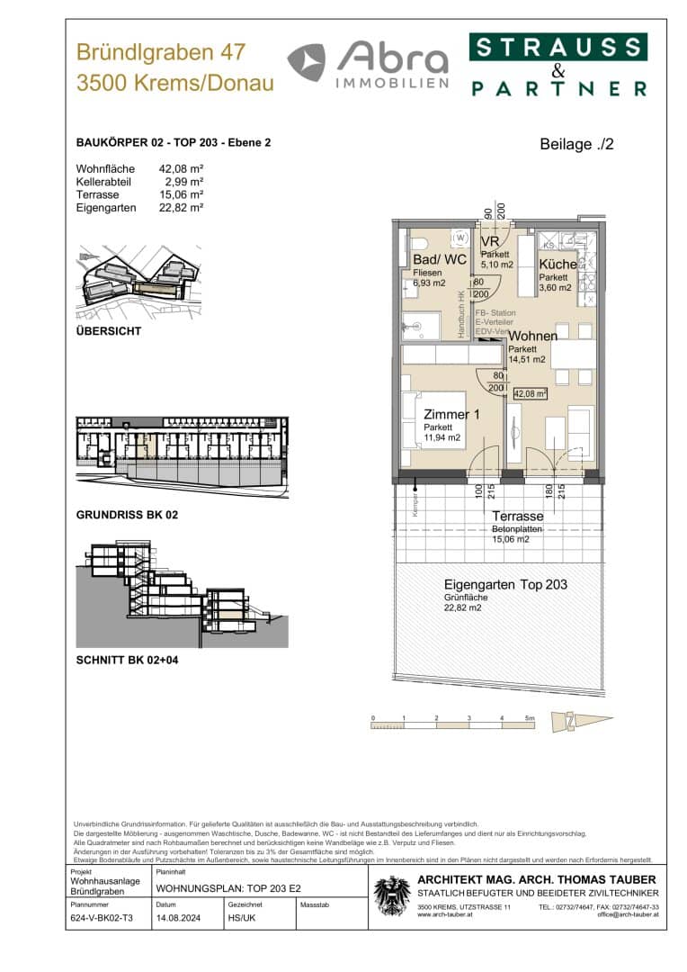 Ground floor apartment with garden and terrace