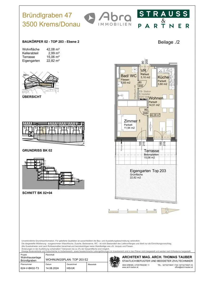 Ground floor apartment with garden and terrace