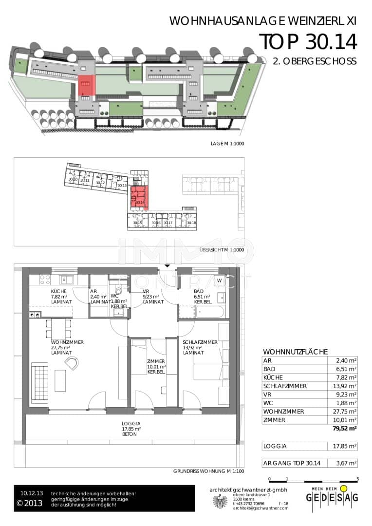 Apartment with three rooms loggia near Bühl Center