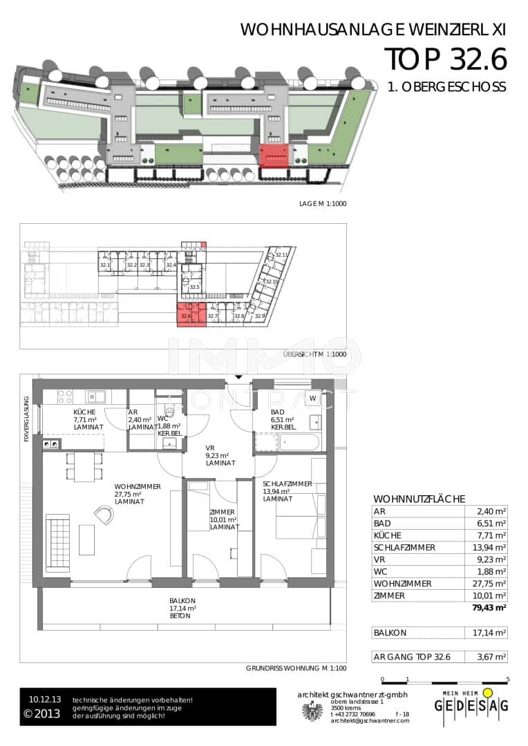 Apartment near Bühl Center in Krems with loggia