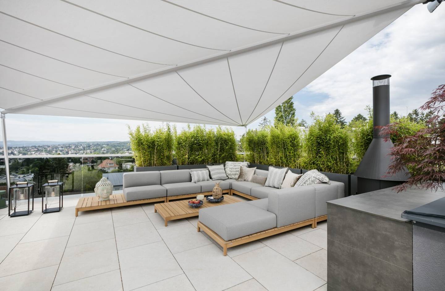 Wohnung rooftop terrace with heated infinity pool
