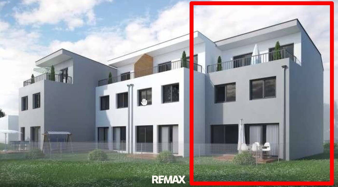 Corner terraced house - top modern