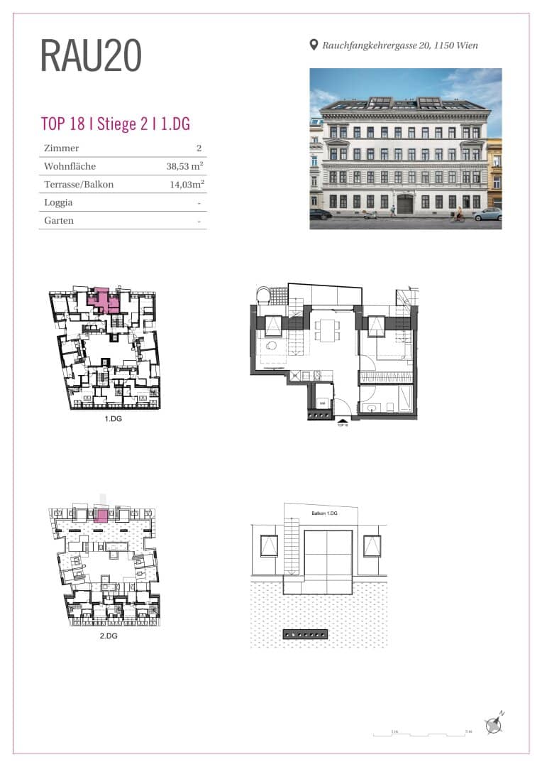 2-Room Attic Apt Vienna 1150