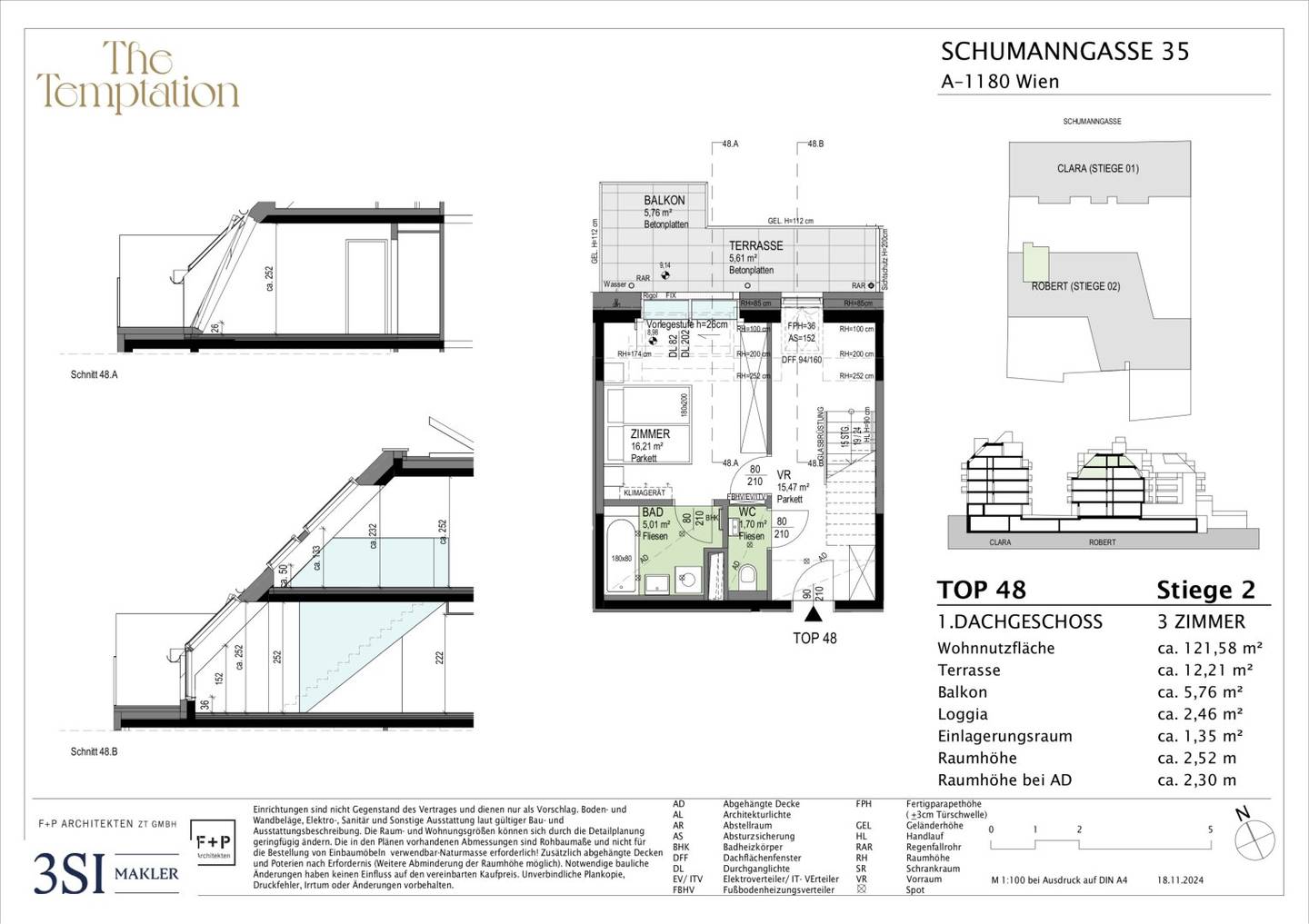 The Temptation: Einzigartige Dachgeschoßwohnung mit großen Freiflächen