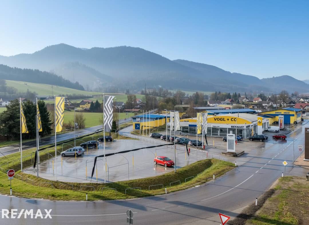 Car Dealership with Workshop in Langenwang