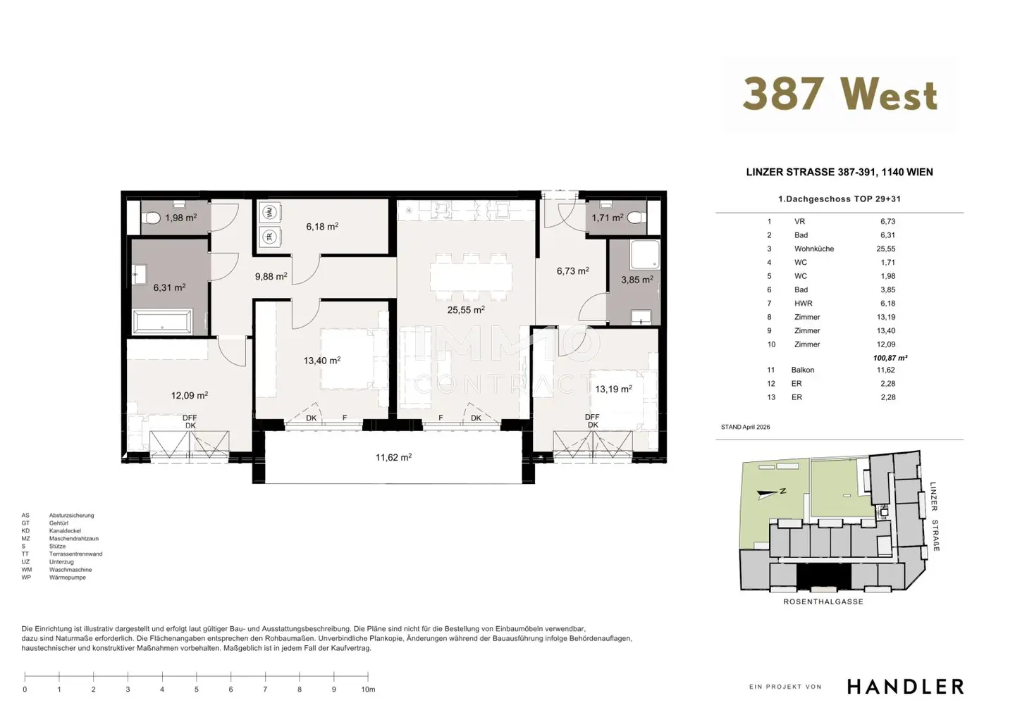 Wohnung mit Dachterrasse im hochwertigen Neubau
