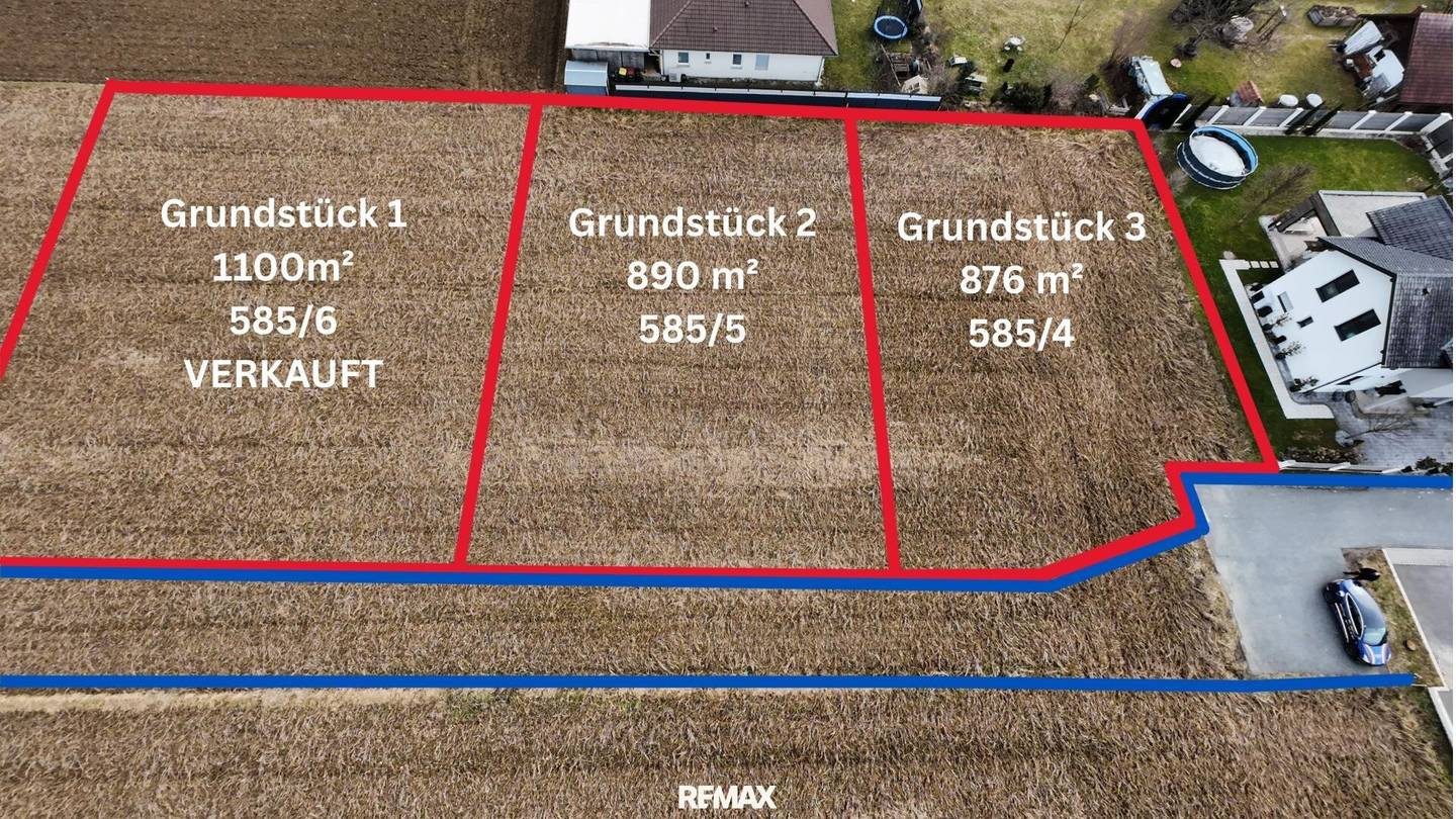 Baugrundstück 876 m² in Gralla