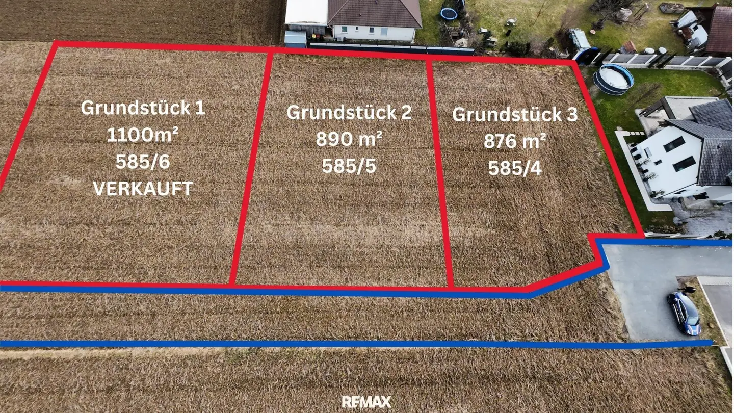 Baugrundstück 876 m² in Gralla
