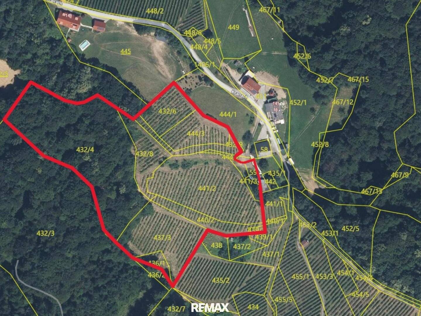 Weingarten Kranach, Gamlitz 23.410m²