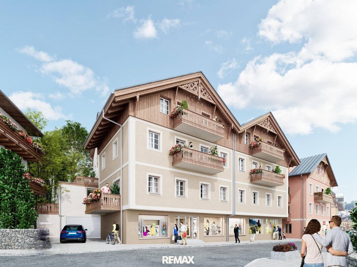 Neubau Wohnung Zentrum Bad Aussee mit Terrasse