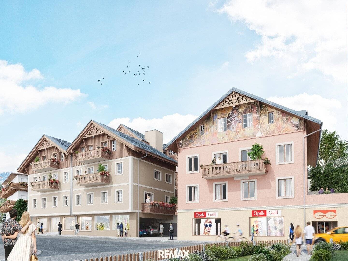 Neubau Wohnung Zentrum Bad Aussee mit Terrasse