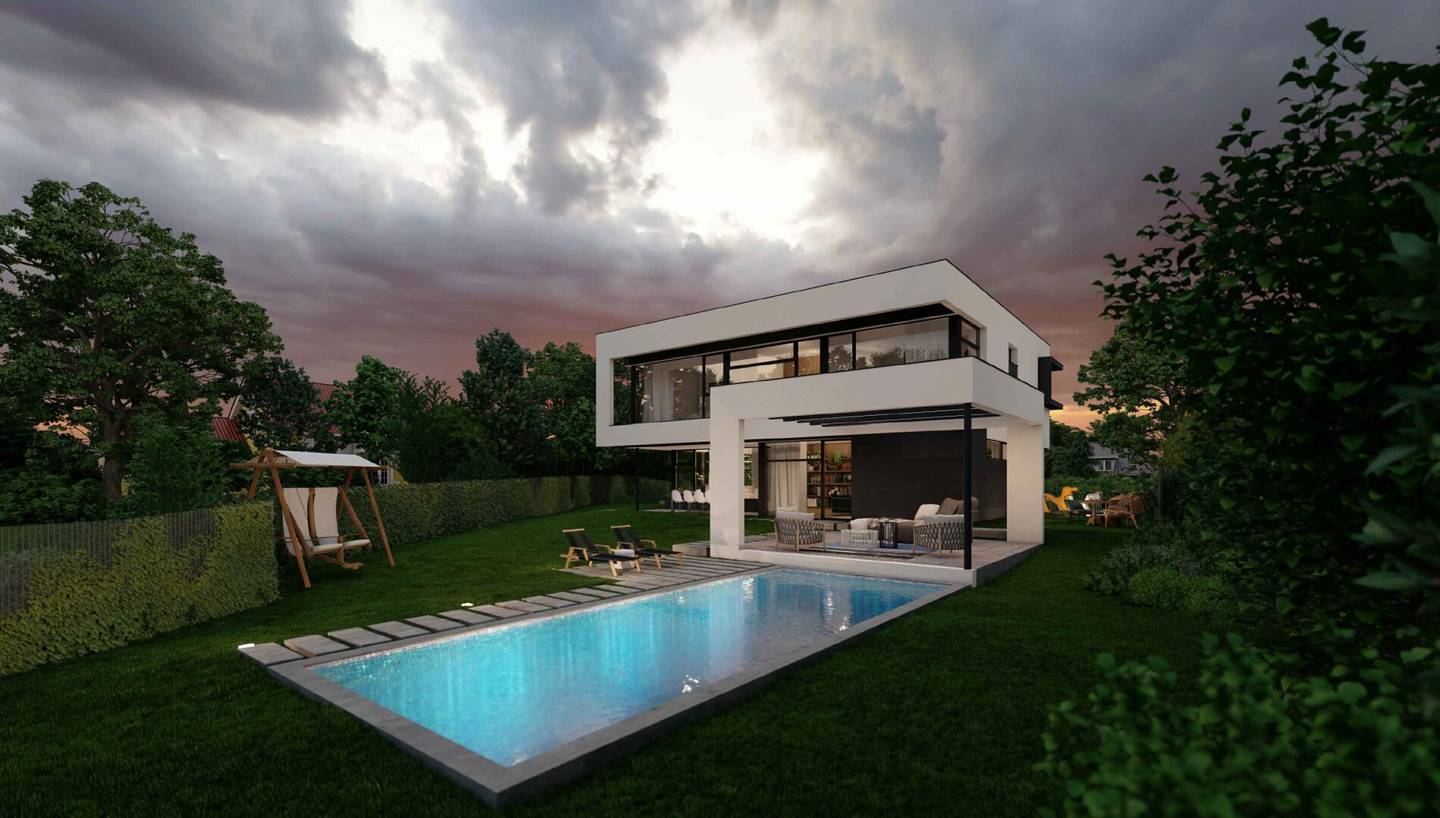 BAUBEWILLIGTES Grundstück in Traumlage Nähe Wien! I Einreichpläne bereits vorhanden I Villa mit 5 Zimmern möglich I Pool und Sauna I Garage