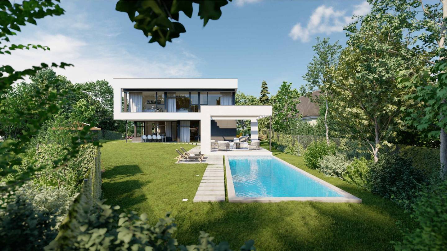 BAUBEWILLIGTES Grundstück in Traumlage Nähe Wien! I Einreichpläne bereits vorhanden I Villa mit 5 Zimmern möglich I Pool und Sauna I Garage