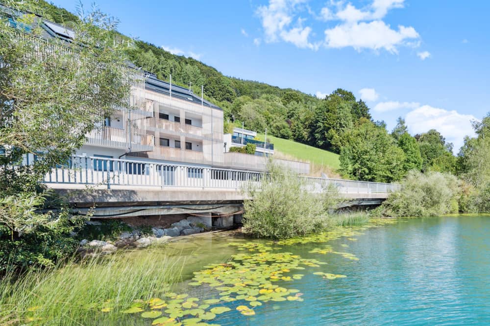 Wohnung Mondsee Panoramablick und Steganlage