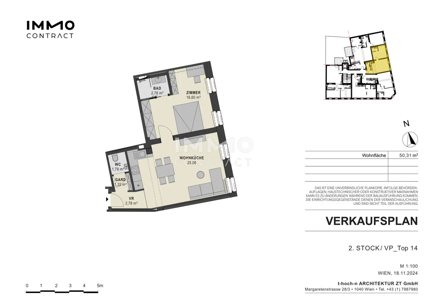 Apartment first occupancy in revitalized historic building near Brunnenmarkt