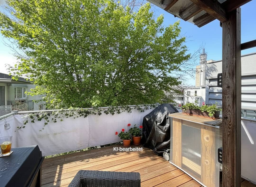 Attic Apartment with Balcony in Linz