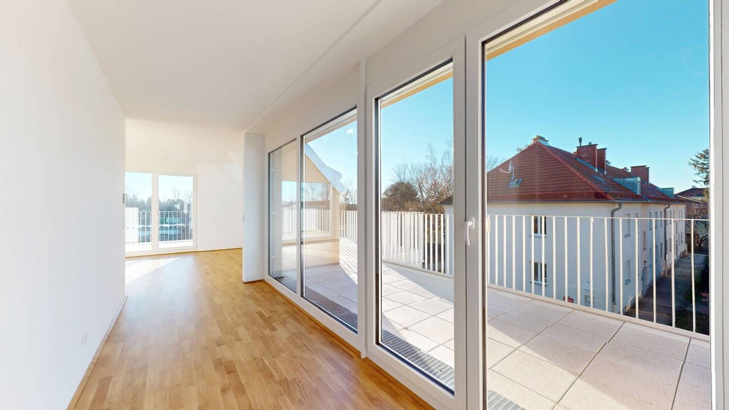Wohnung nahe U1 Neulaa mit Terrasse und Garten