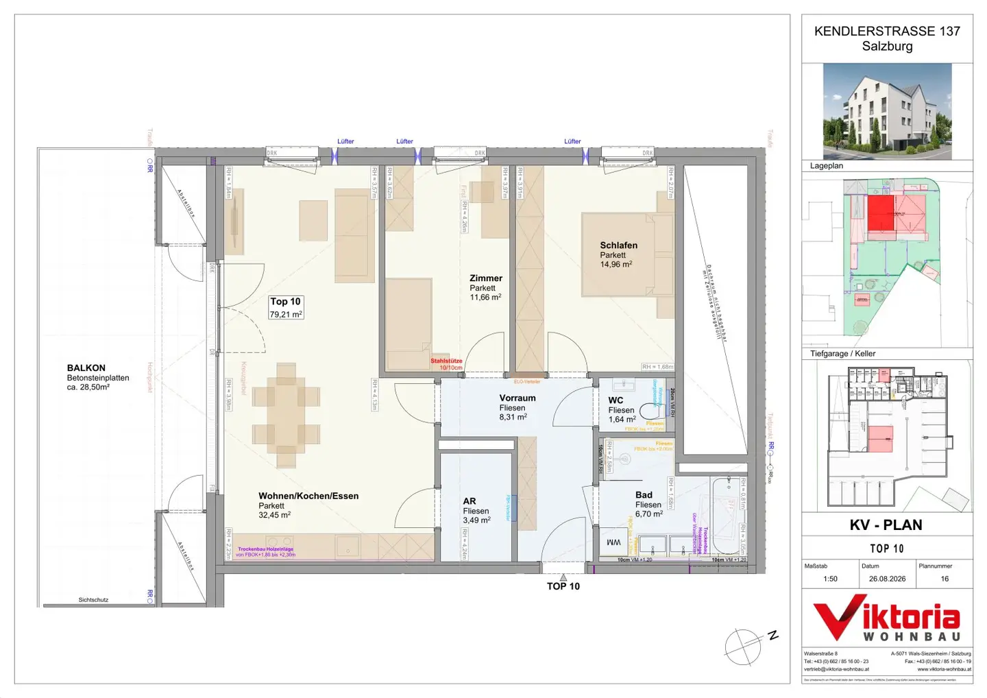 Penthouse in Maxglan with large terrace newly built