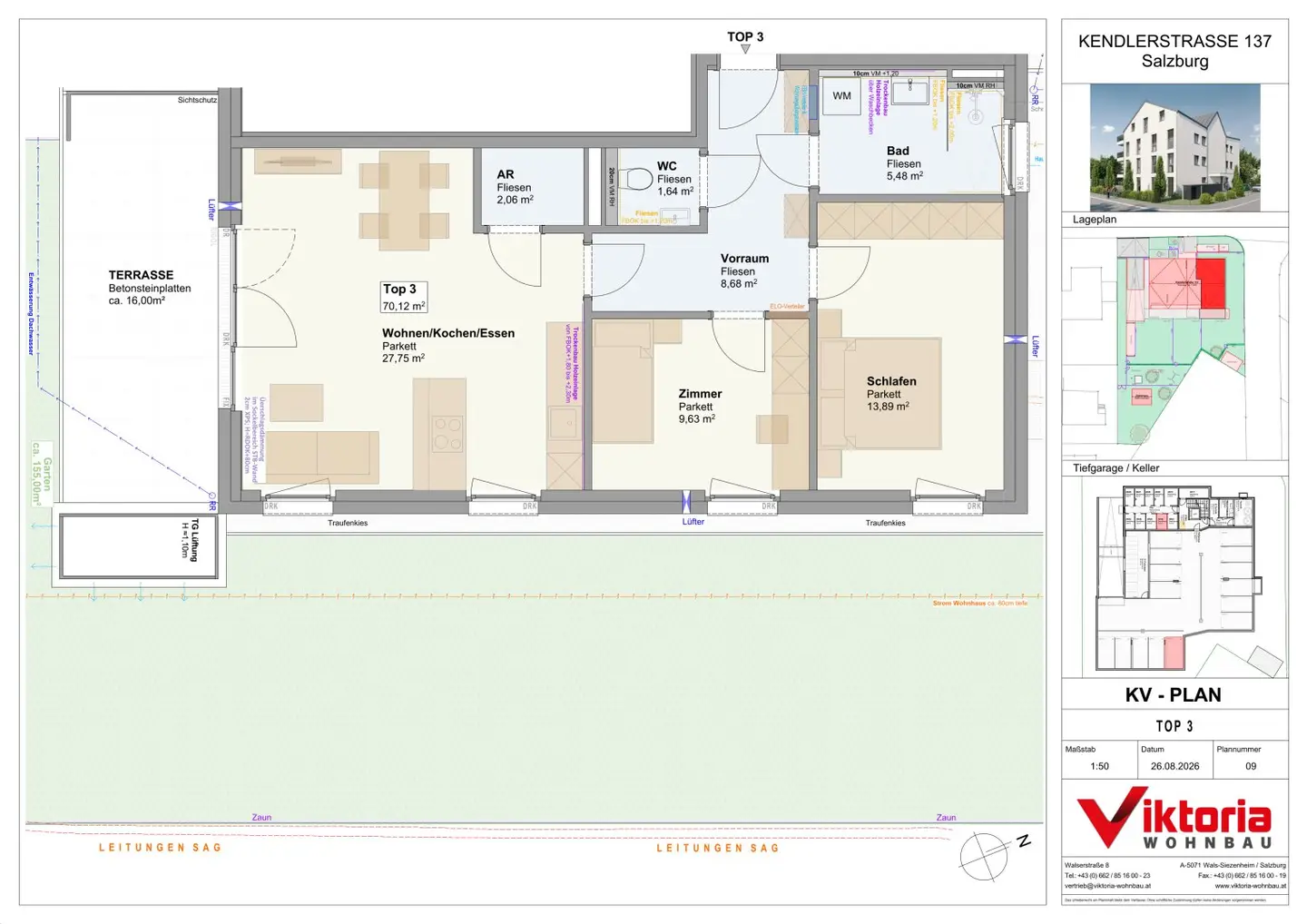 Ground floor apartment with garden in Maxglan