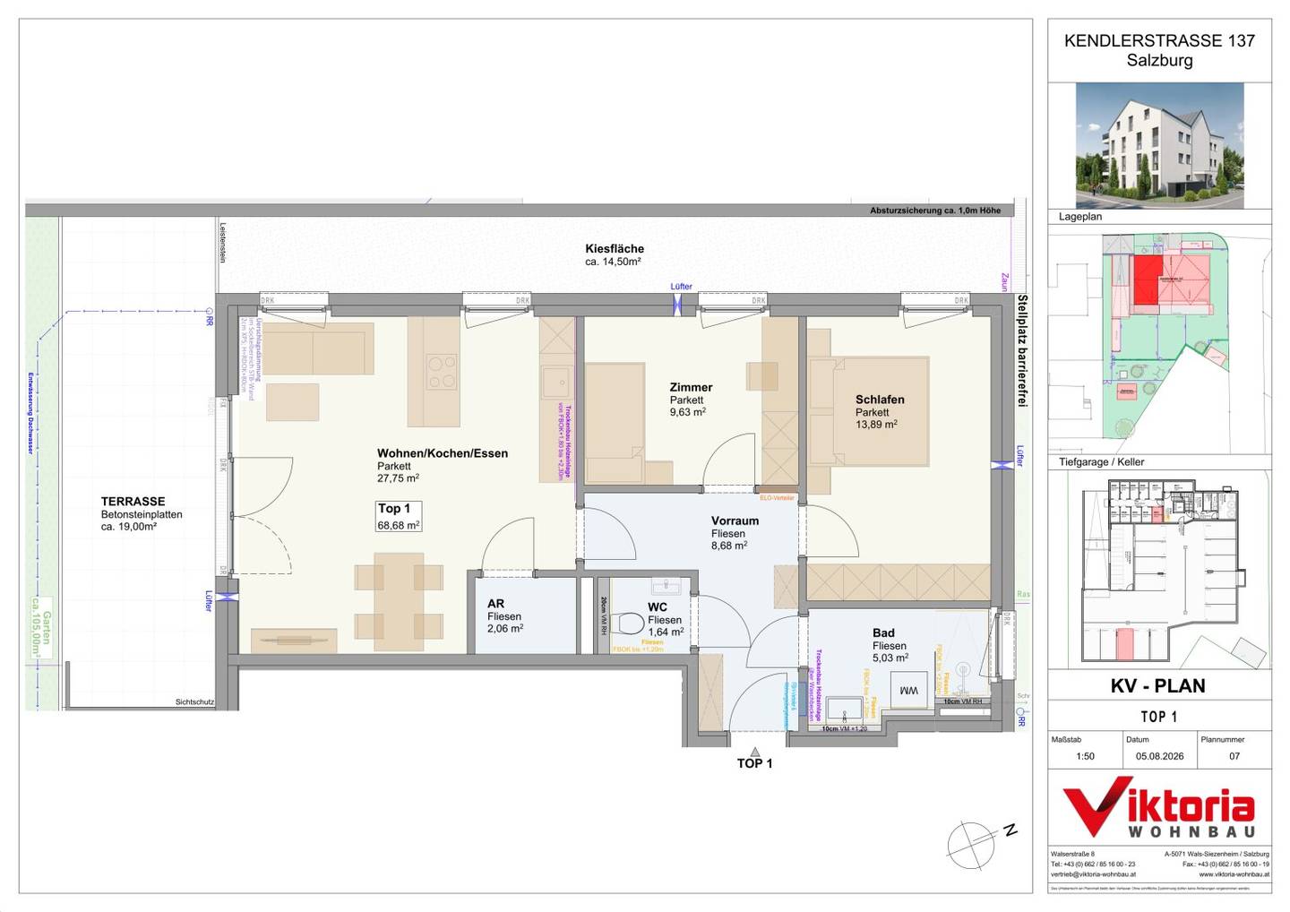 Ground floor apartment with private garden and terrace
