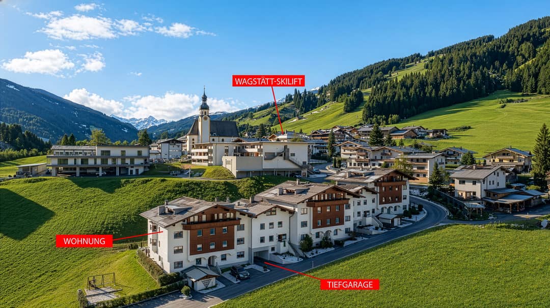 Renovierte Wohnung mit Bergblick nahe Skilift