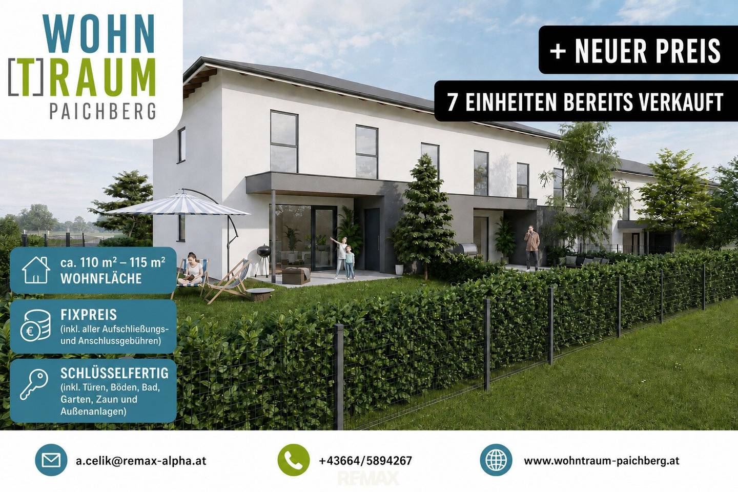 Mittelreihenhaus in Sierning, 109m²