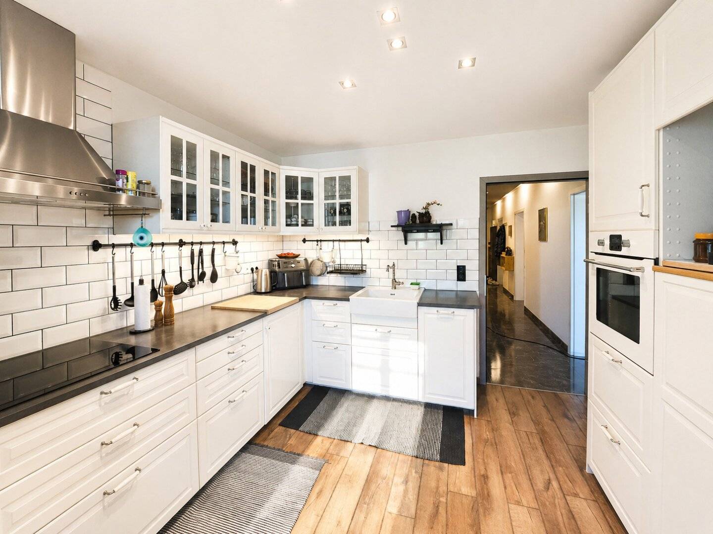 Apartment with living winter garden and wide view
