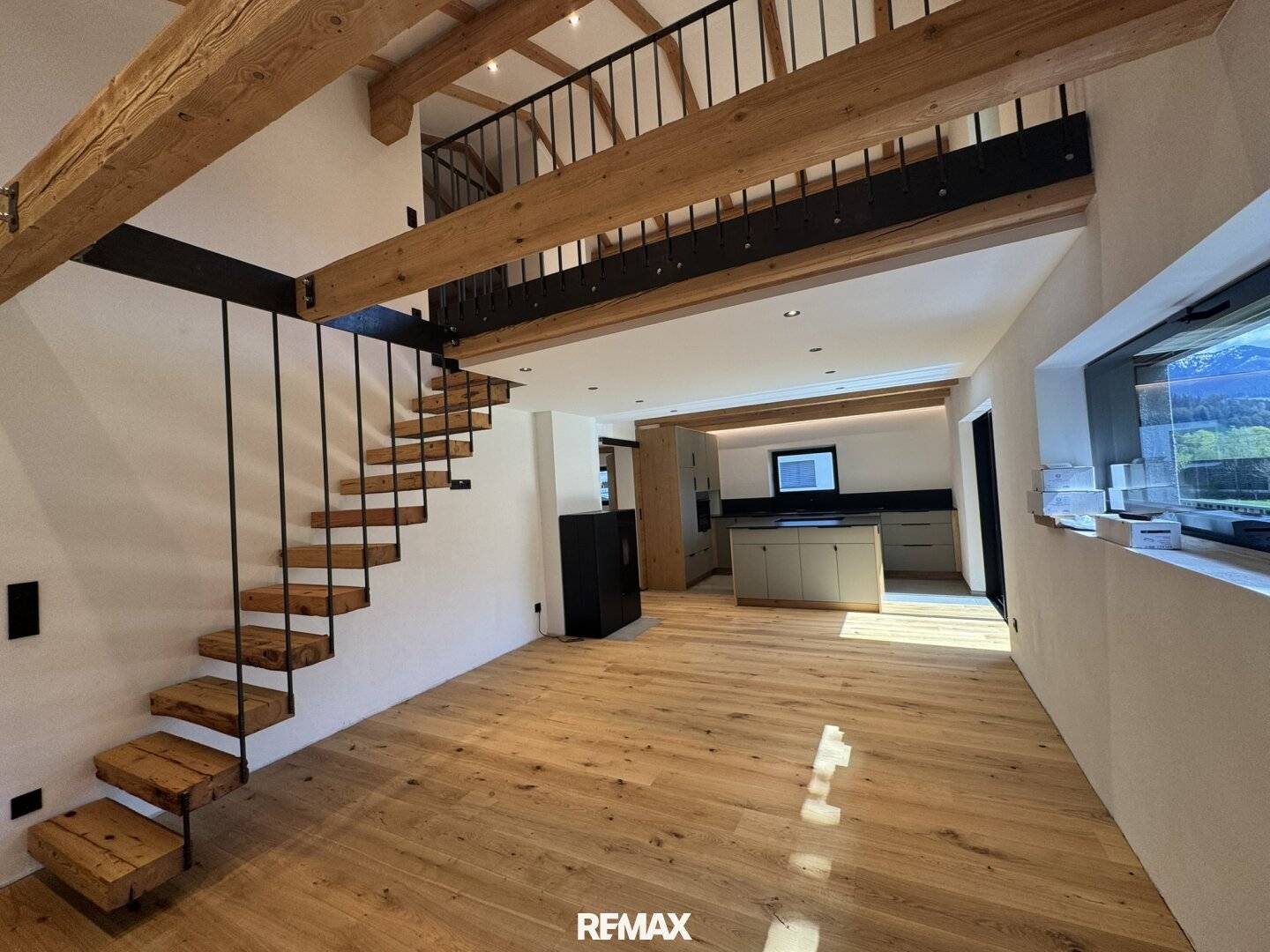 Apartment with gallery loft and sunny southwest balcony
