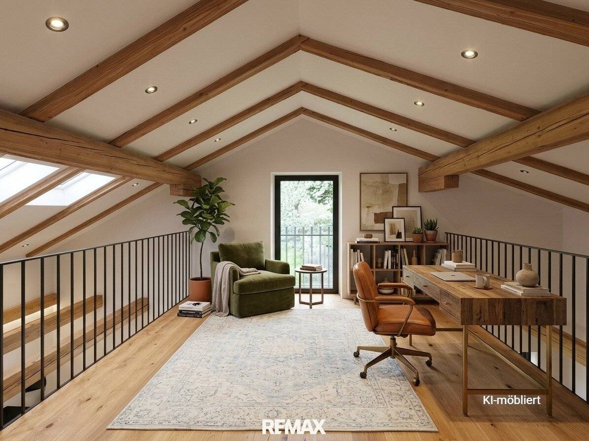 Apartment with gallery loft and sunny southwest balcony
