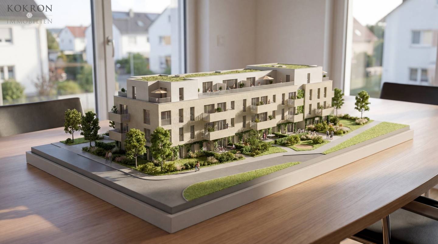 New build apartment with balcony and two rooms
