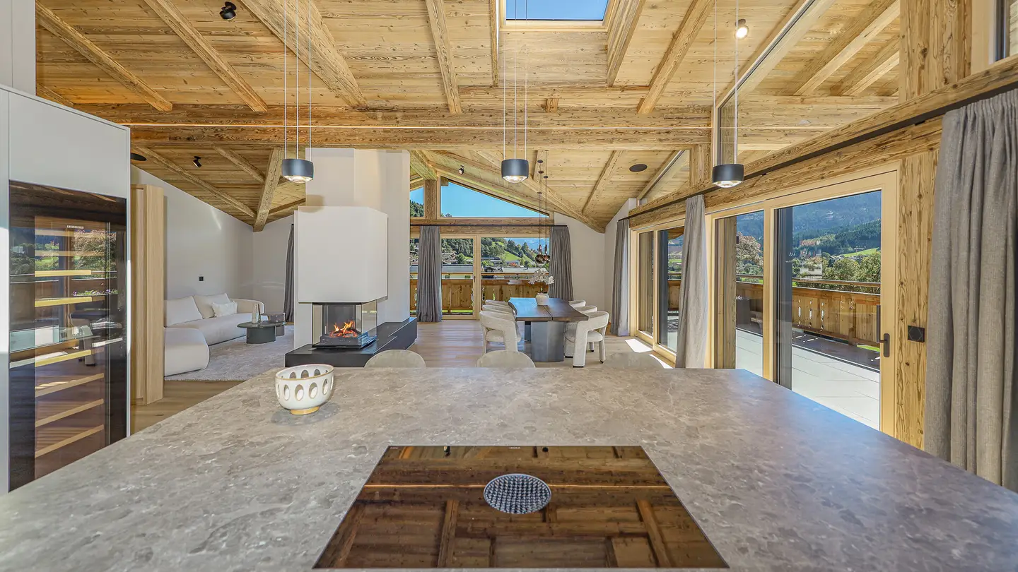 Penthouse with panoramic terrace and sauna