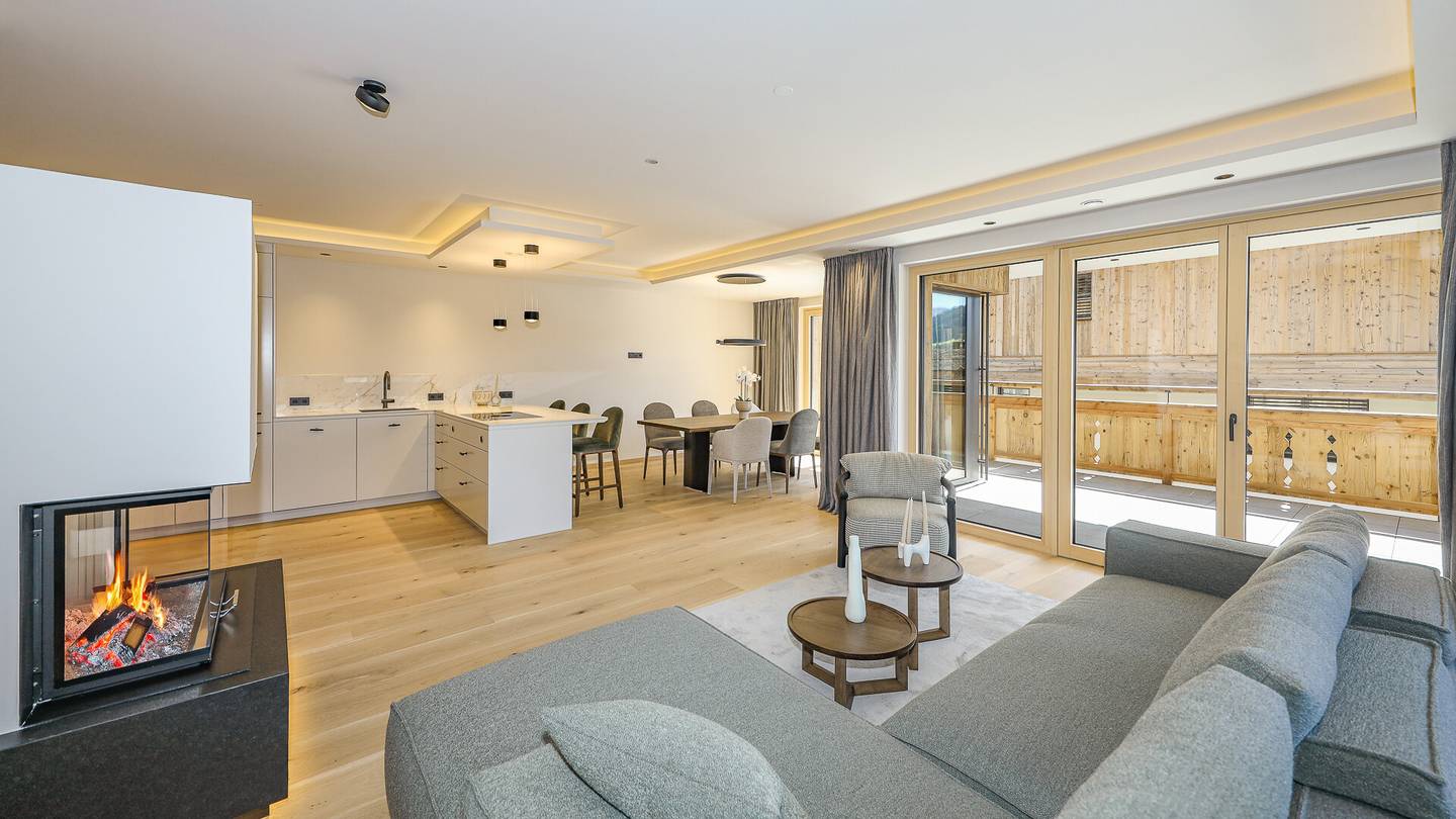 Wohnung mit Ski in Ski out Panoramablick