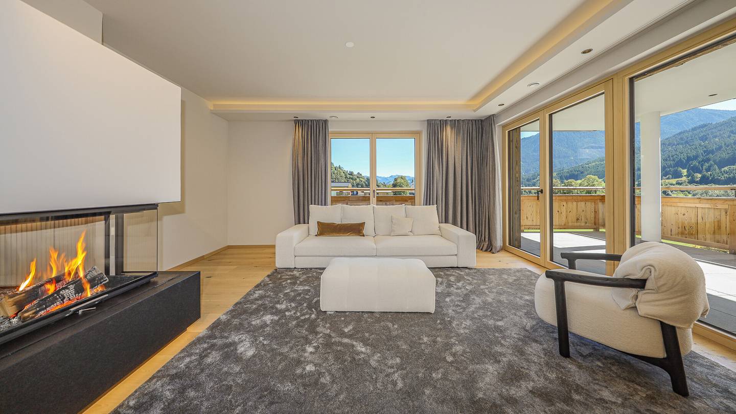 Neubauwohnung Panoramablick auf zwei Skigebiete