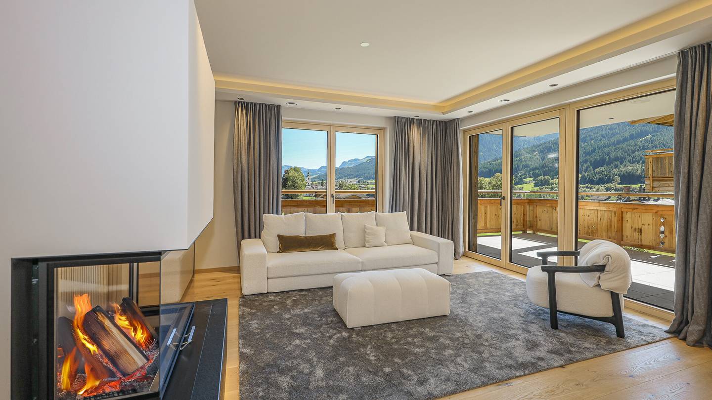 Neubauwohnung Panoramablick auf zwei Skigebiete