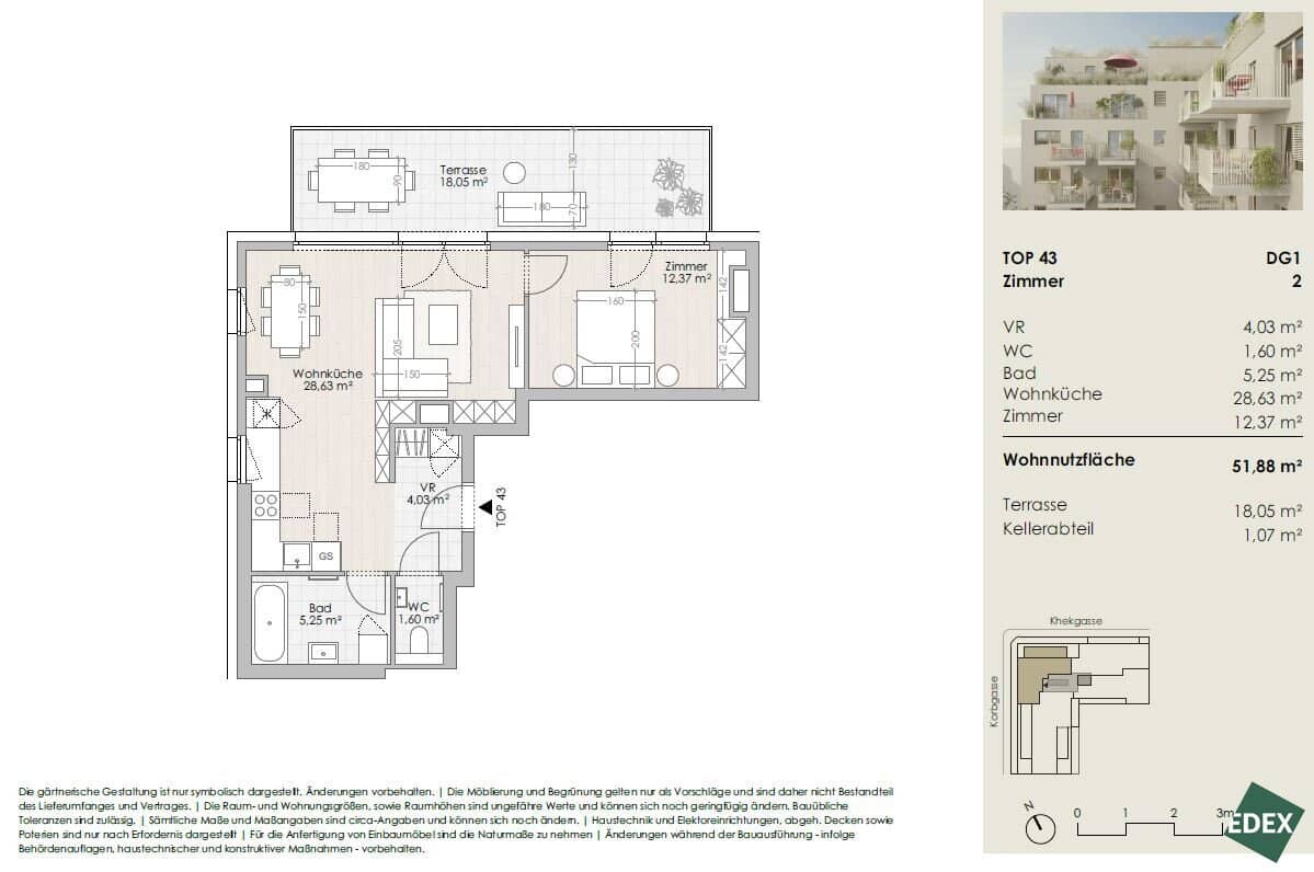 2-Rm New Build w/ Terrace, Vienna 1230