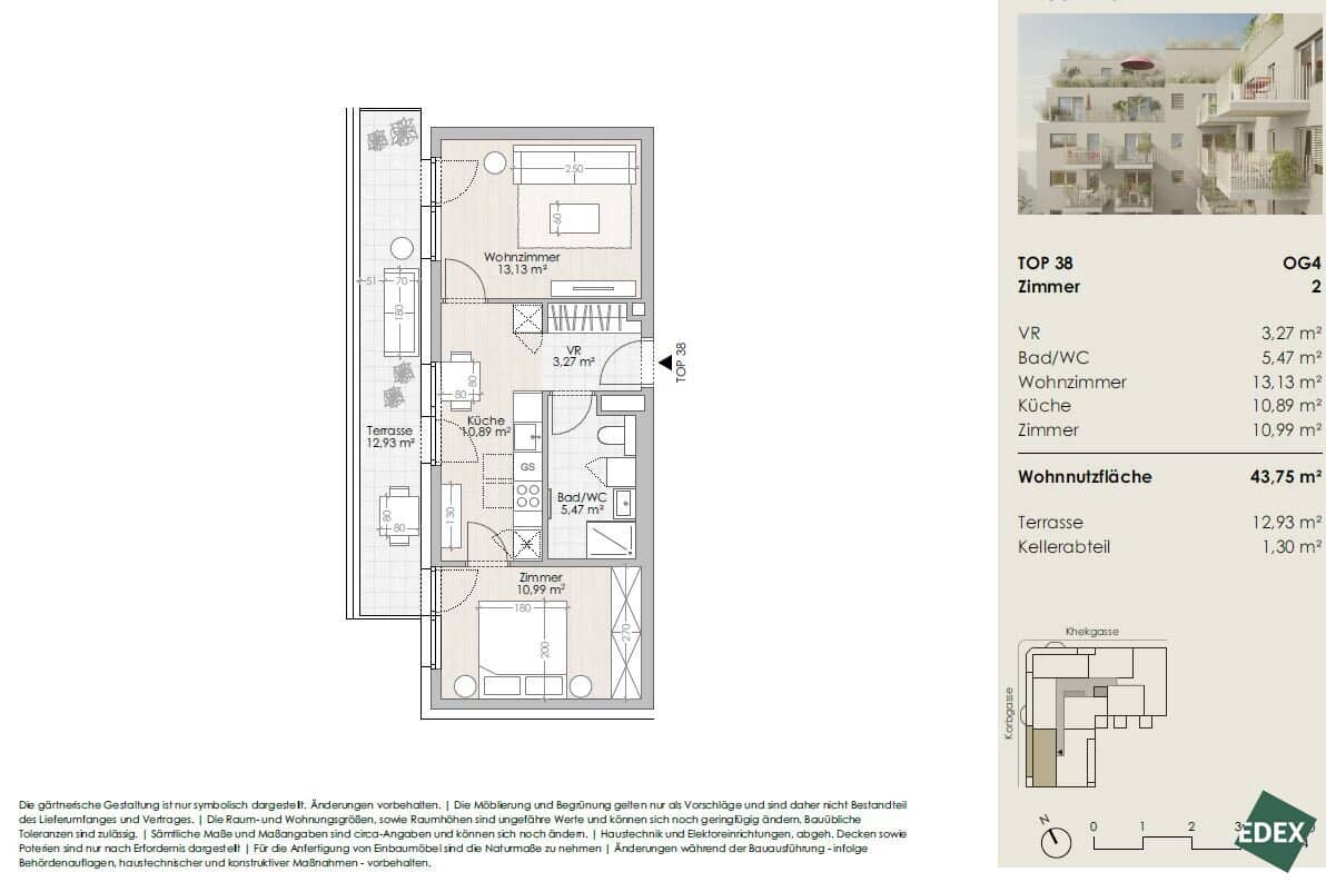 Wohnung Erstbezug mit Terrasse nahe Riverside