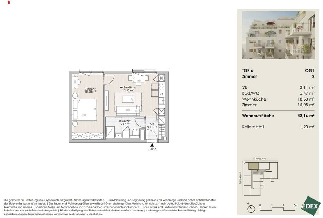 2-Zimmer-Neubauwohnung Wien 1230