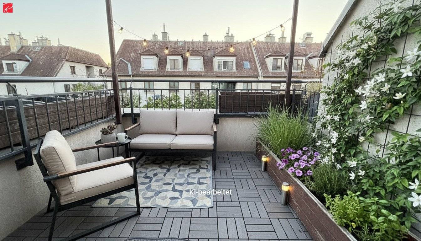 Dachgeschosswohnung mit Westterrasse und Garage