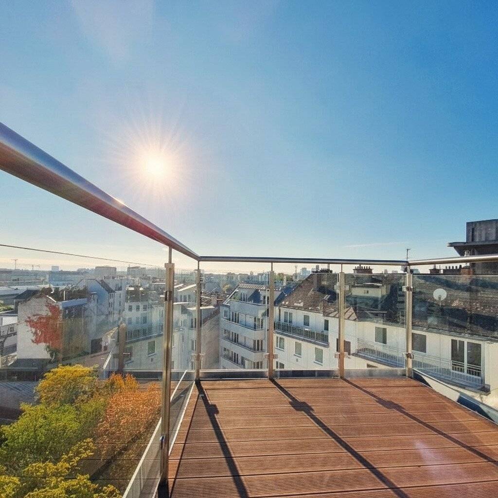 ++NEW++ 50 m zum Augarten! Exklusive 3-Zimmer-Dachgeschoss mit 2 Sonnenterrassen &amp; traumhaftem Weitblick!