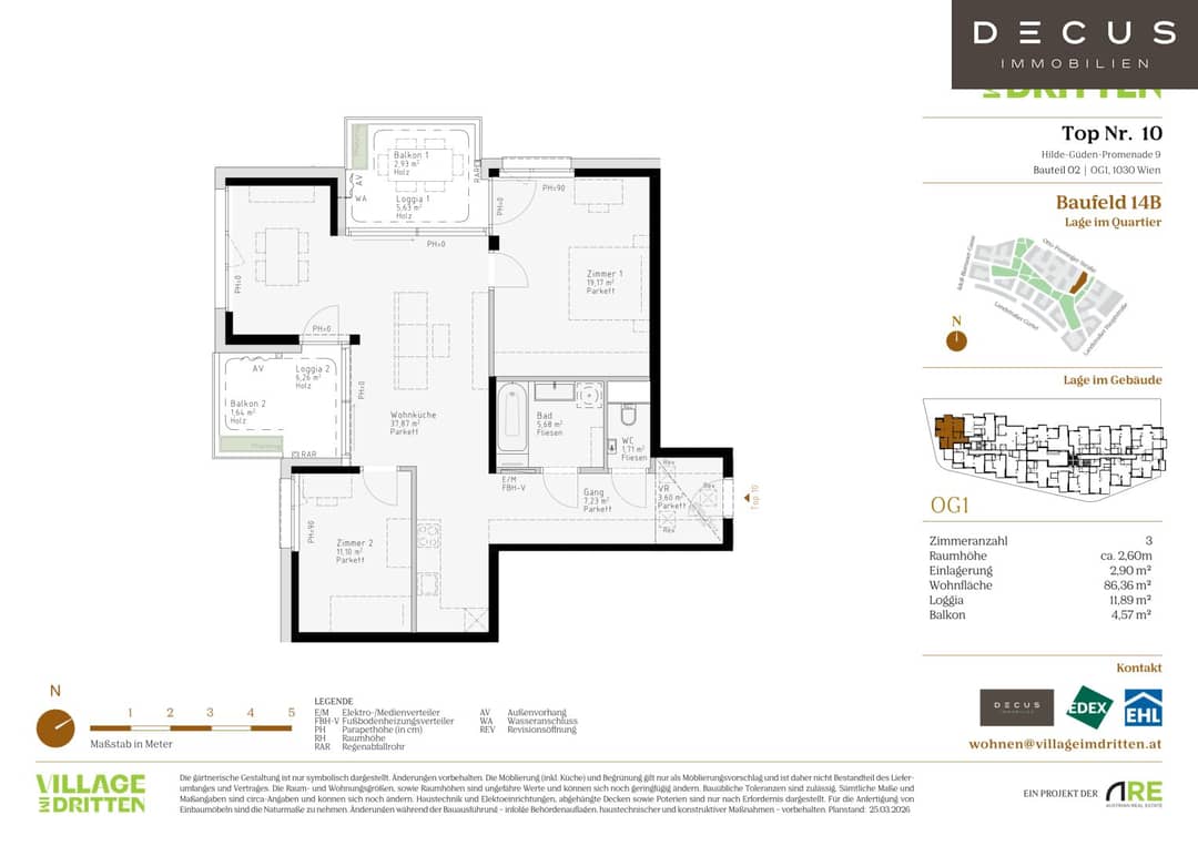 3-Zimmer-Wohnung | Village im Dritten
