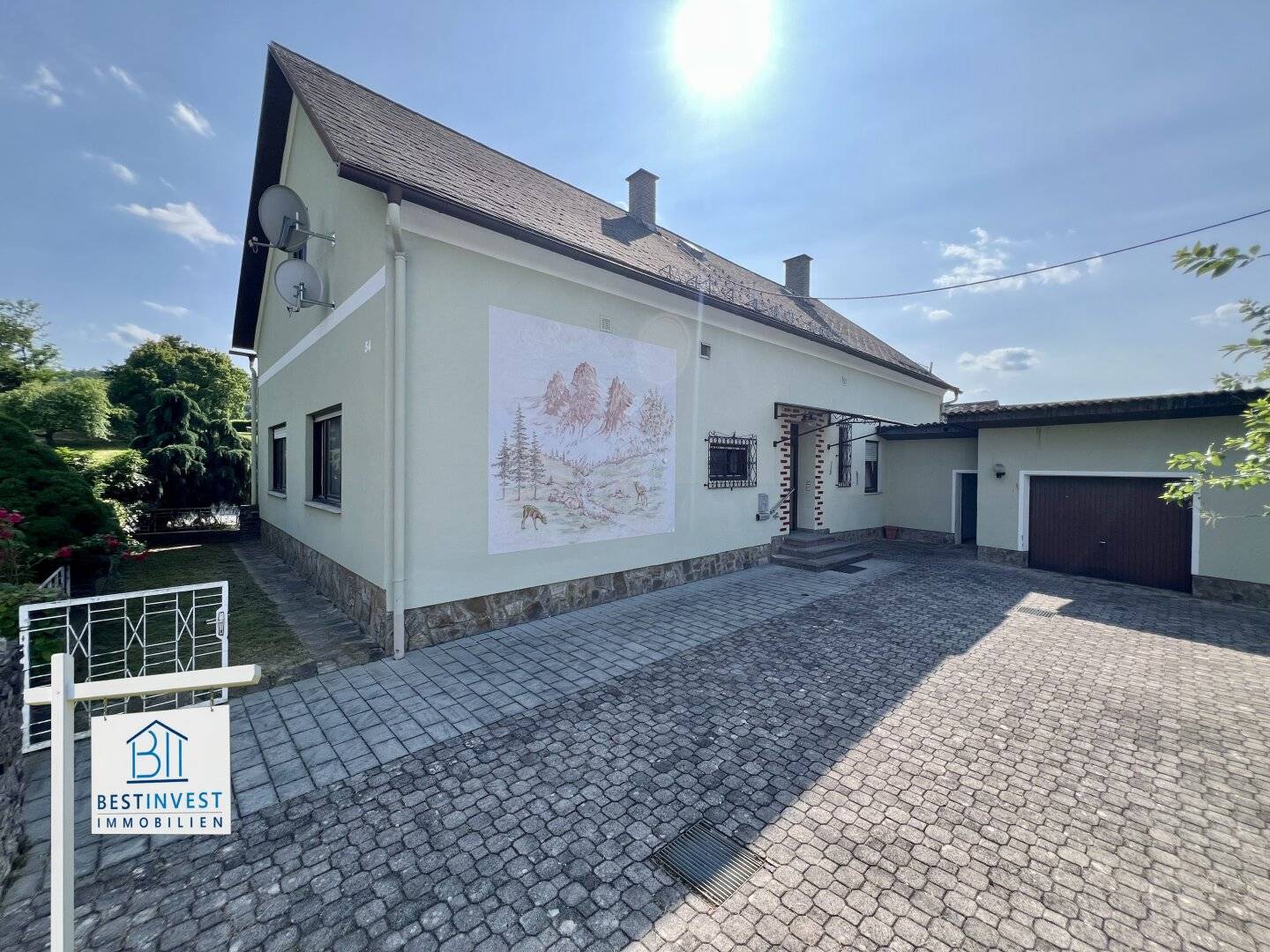 Landhaus in Mogersdorf mit Garten