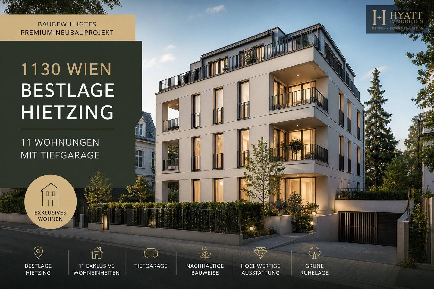 Premium-Neubau Hietzing, 11 Einheiten