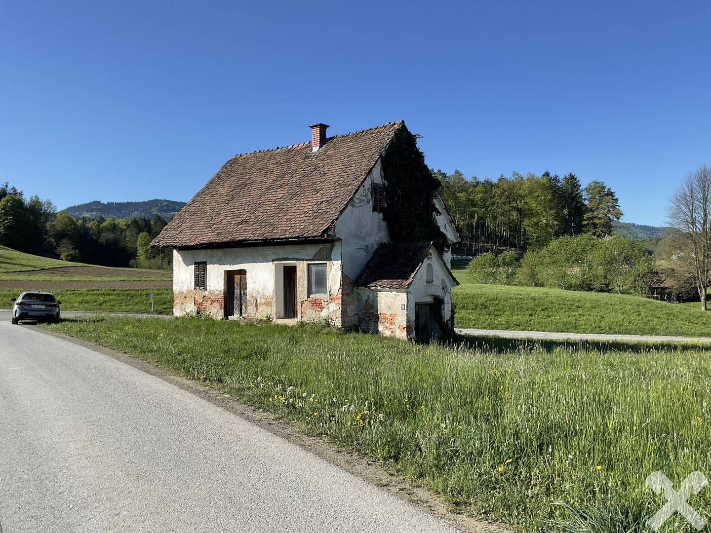 1086 m² Bauland Haselbach mit Gewölbe