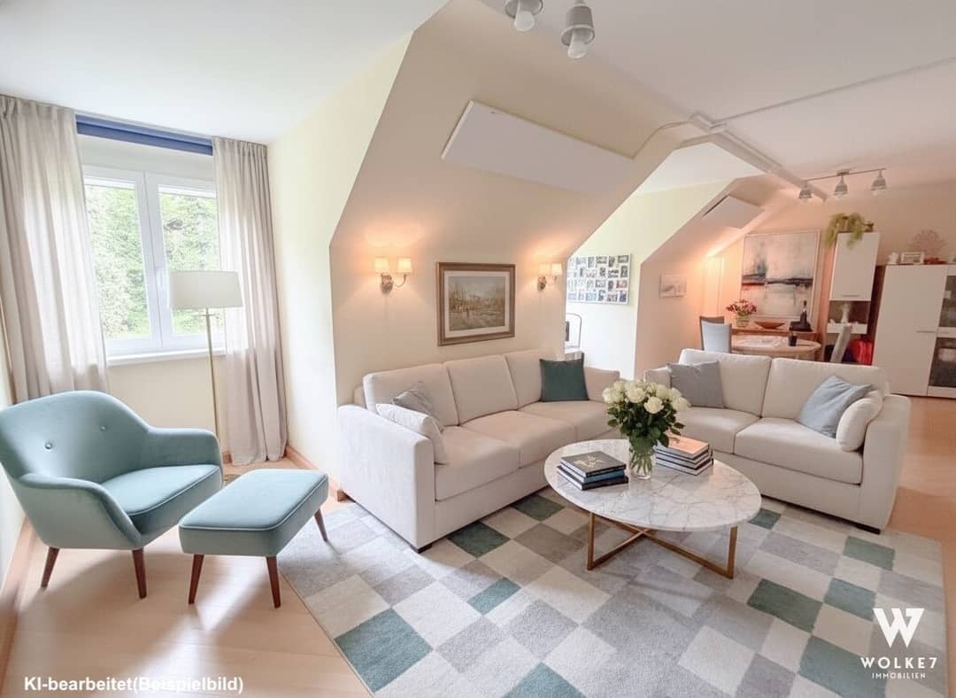 Dachgeschosswohnung ruhig nahe Pötzleinsdorfer Schlosspark