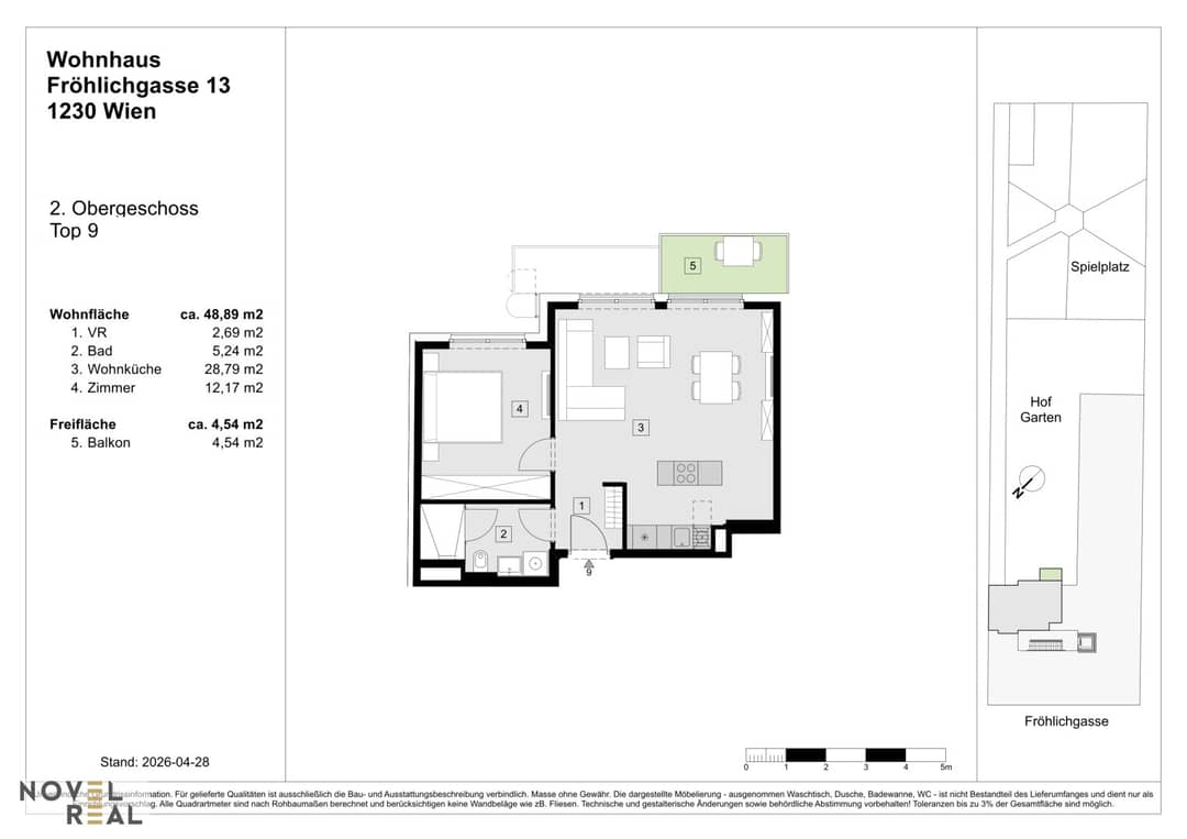 2-Room Apartment in Liesing, 49m²