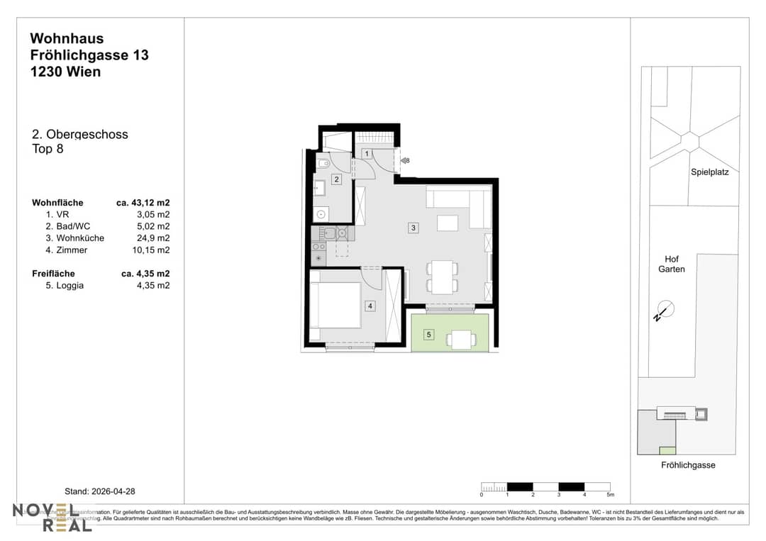 Top 8: 2-Room New Build in Liesing