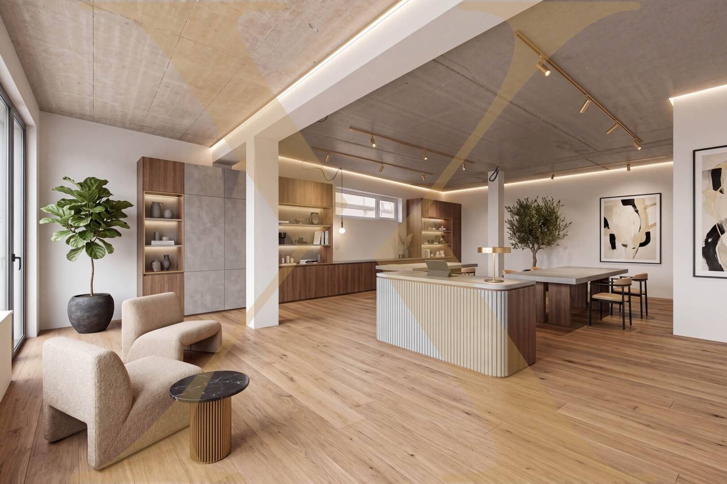 New build commercial space with parking by the Attersee