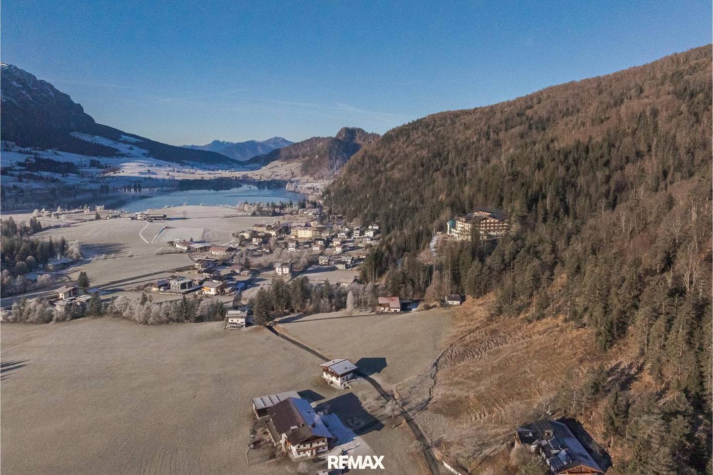 Liegenschaft Kössen mit Panoramablick